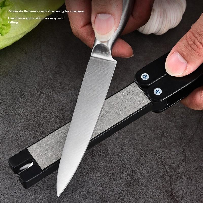External Folding Sharpening Tool Sharpener Double-sided Coarse and Fine Sharpening Stone Diamond Sand Grinder Fish Hook Grinder