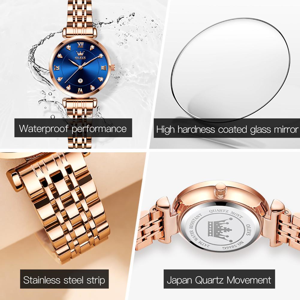 OLEVS Brand Ladies' Watch Quartz Watch Calendar Function Fashion 5866
