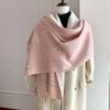 Luxury Women's Double-Sided Cashmere-Feel Scarf with Tassels – High-End, Versatile, Warm Shawl for Autumn and Winter