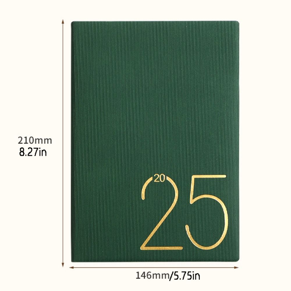 Блокноты-планеры формата А5 на 2025 год, 365 дней, ежедневник на английском языке, блокноты для записей и скетчбук, 400 страниц, ежедневник на английском языке на 2025 год.