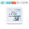 Tuya WiFi BT Dual-Mode Temperature Humidity Tester LCD Backlight Display Mobilephone APP Remotely