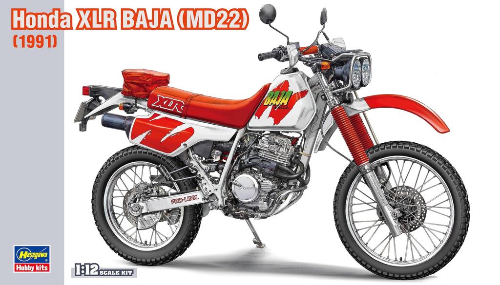 Hasegawa Honda XLR BAJA 1991 Пластиковая модель BK16 1/12 (МД22) (Мотоцикл)