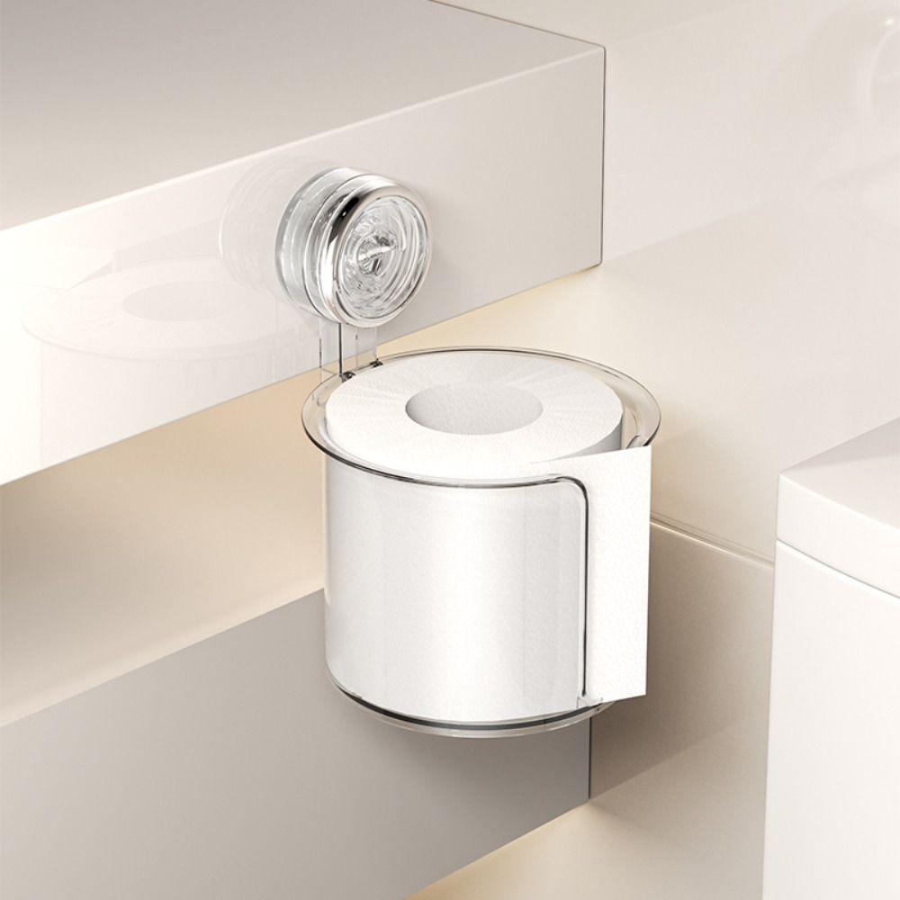 Самоклеящаяся полка для хранения в ванной комнате, многофункциональный настенный держатель для салфеток на присосках, съемный, с дренажем