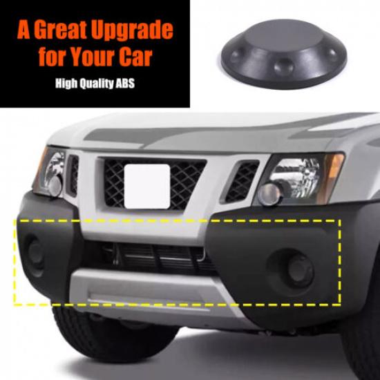 Серый чехол для противотуманной фары переднего бампера Правый=Левый для Nissan Frontier D40 13-21