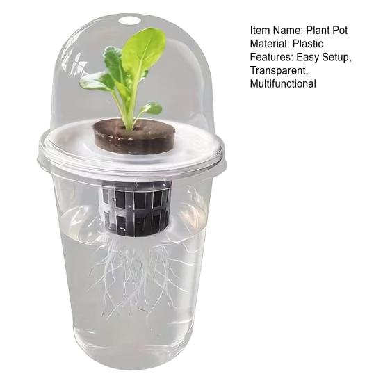 Станция для размножения растений Горшок для семян Прозрачная чашка с рассадой Стартер для проращивания семян Гидропонная корзина Купольная крышка