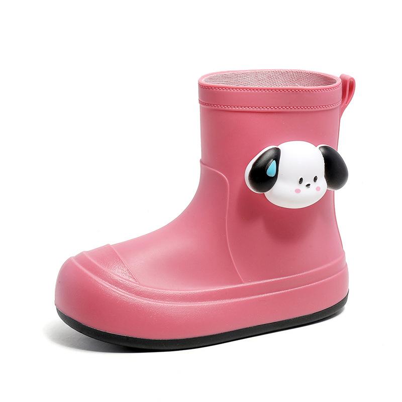 Женские дождевые ботинки милые мультяшные верхняя одежда водонепроницаемый клей дождевые ботинки модные универсальные легкие мягкие бархатные теплые