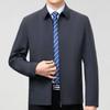 Mulberry Silk Jacket Men's Spring and Autumn Middle-aged Business Casual Dad Jacket Middle-aged Jacket Men's Top