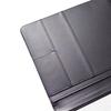 Letter Size Black and Brown Color PU Leather Cover File Folder with Pen Slot Apply for Office School and Business
