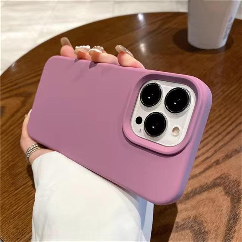 Luxury Liquid Silicone Case For iPhone 13 14 15 Pro Max 11 12 Mini X XS XR Plus Camera Protection Shockproof Cover