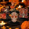 Деревянная пара танцоров Настольный декор - Мексиканский los Muertos