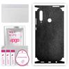 apgo Protective Skin Sticker for the Back+sides Compatible with Honor 20i, Full Wrap Film, Foil, Vinyl - Pattern Black Leather