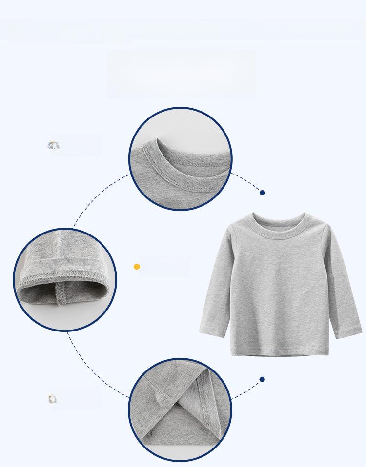 Футболка с длинным рукавом для мальчиков 27kids, однотонная, коллекция осень 2024 г.