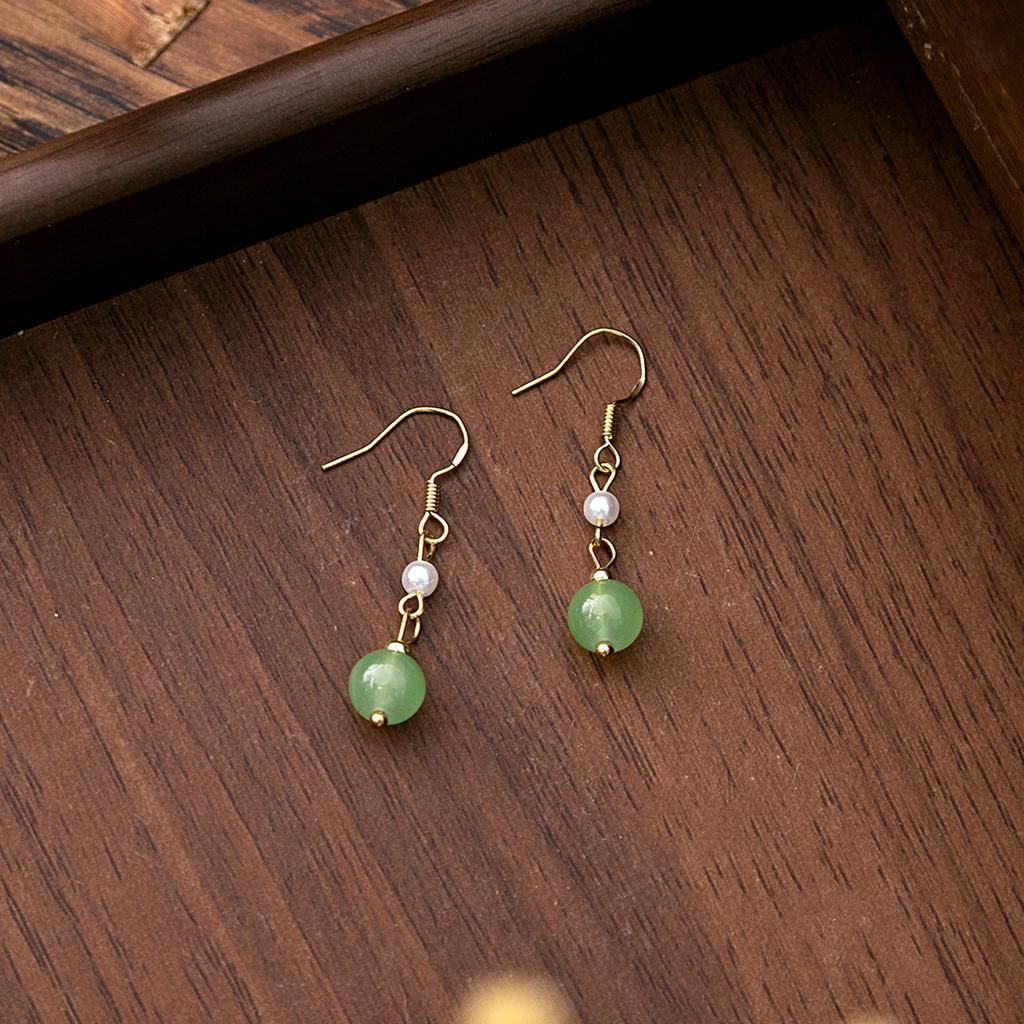 BLINGBAY женские новые серьги с искусственным жемчугом в китайском стиле, серьги с кисточками в форме бабочки в китайском стиле, простые аксессуары Hanfu, ретро-ювелирные изделия