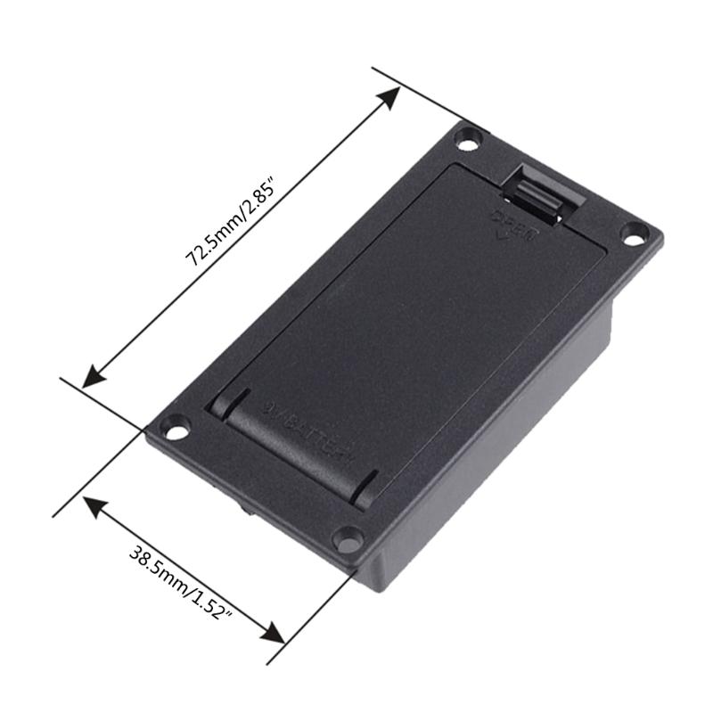 Battery Case Box 9V Battery Compartment for Electric Guitar Bass Accessories
