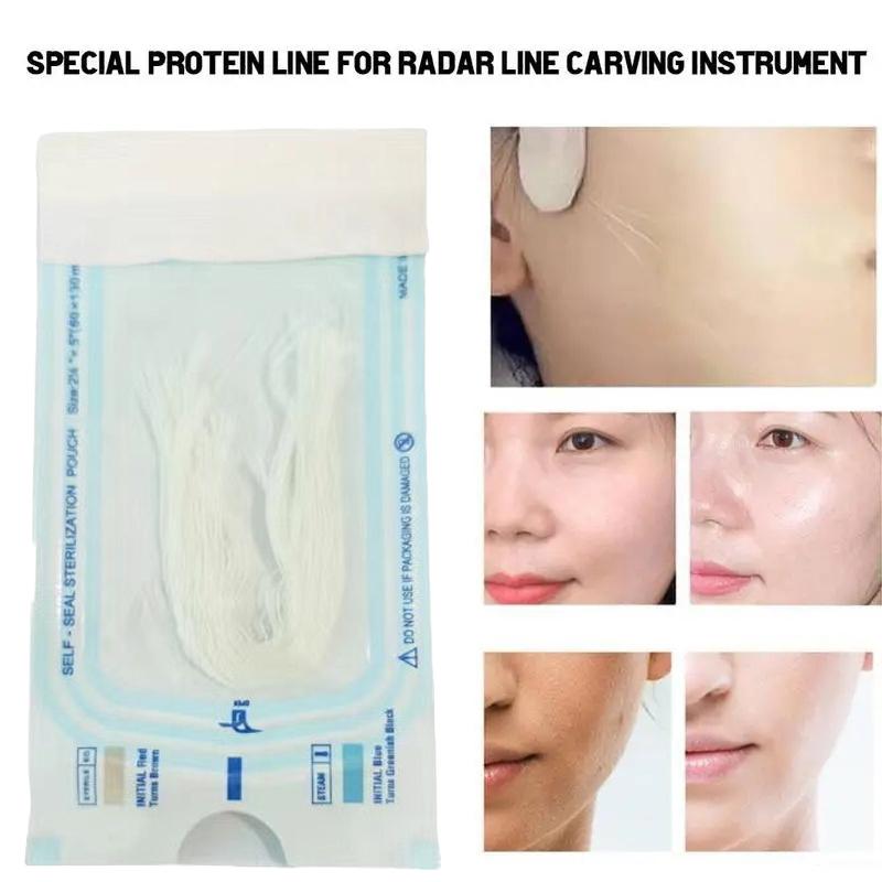 100 шт. водорастворимые без иглы золотая протеиновая линия против морщин наполнитель для лица лифтинг укрепляющая коллагеновая нить антивозрастной уход за кожей