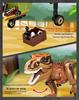 Orange Building Blocks Compatible with Lego Jurassic Series: Tyrannosaurus Rex Puzzle Toy - Perfect for Kids.