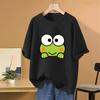 MINISO Sanrio Keroppi Cartoon Anime Women Men Tshirt Short Sleeve Tops 2025 New Fashion Couple Hotselling Clothing Tees