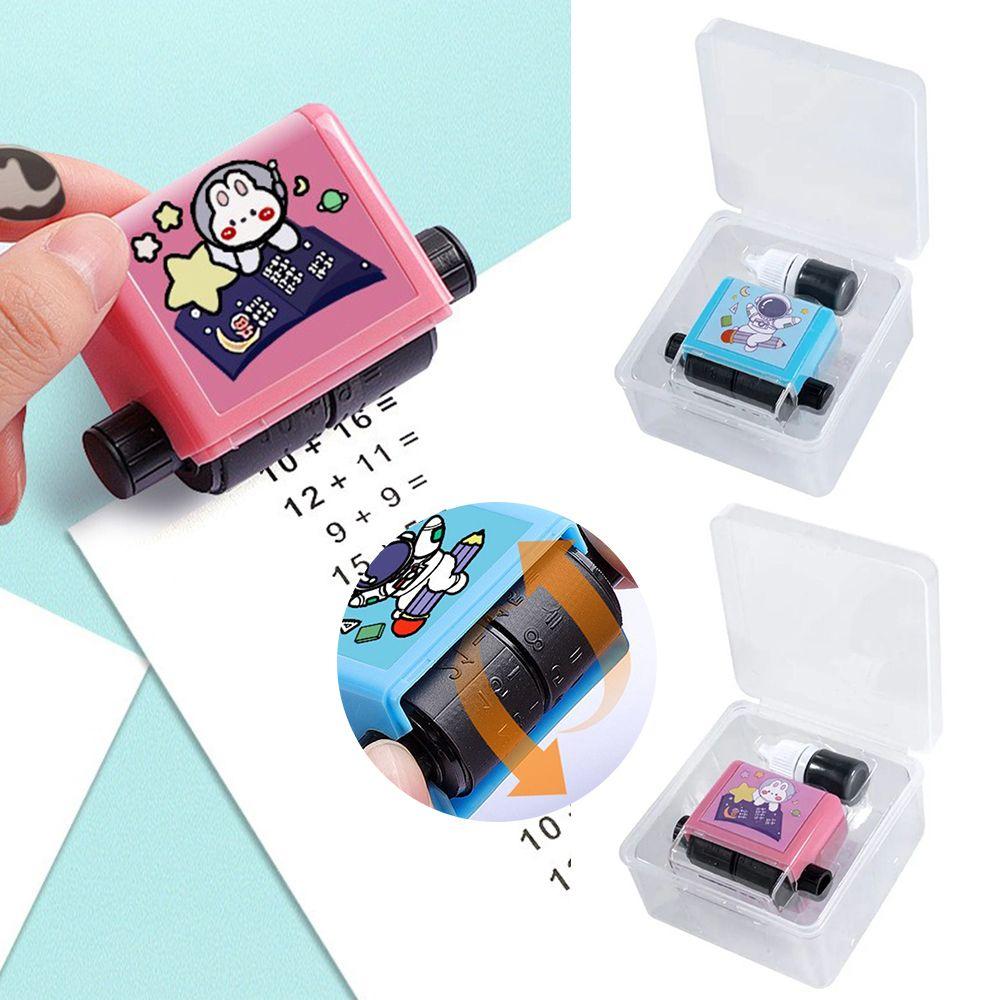 В пределах 100 обучающих вопросов Роликовый штамп с вопросом о сложении и вычитании чисел