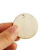 Natural Round Shape Slice Laser Cut Wood DIY Craft Wooden Ornament Wood Piece Hanging Pendant