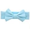 Kids Girls Xmas Gift Christmas Pure Color Bow Bowknot Soft Elastic Headband Hair Hoops