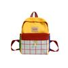 Милый рюкзак с контрастным цветом и клетчатым узором в корейском стиле, нейлоновый, детский, школьный, большой вместимости, милая сумка через плечо, детский рюкзак