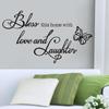 Новые BLESS Butterfly Proverbs Съемная Наклейка На Стену Наклейка Украшения Дома Аксессуары Украшения Дома