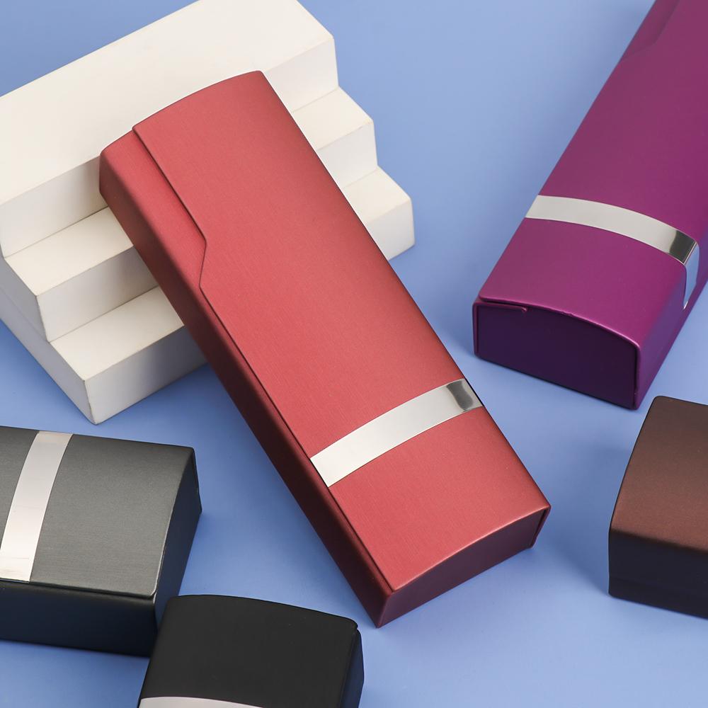 Women High-grade Steel Ribbon Glasses Box Eyewear Protector Reading Eyewear Case Myopia Glasses Box