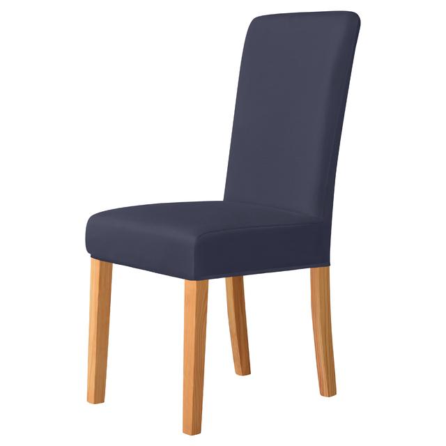 Универсальный антигрязный чехол на стул, бежевый, эластичный, мягкий, однотонный, тканевый, чехлы на стулья для столовой, свадьбы, домашнего декора, защитные чехлы для сидений