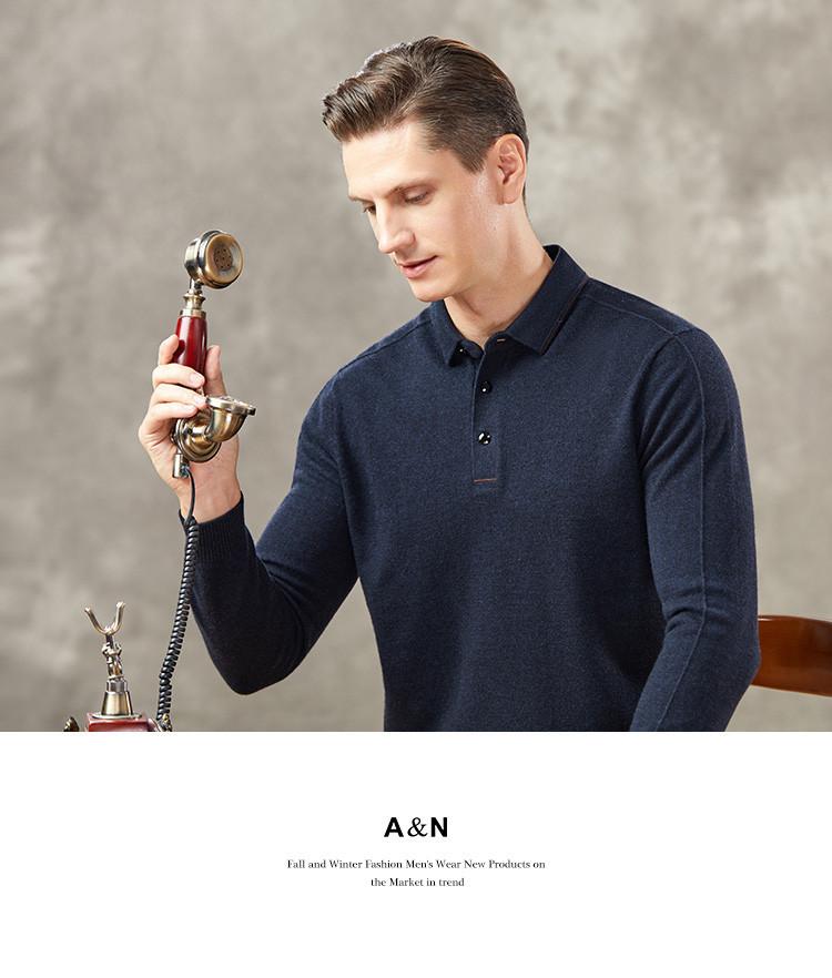 100% Sheepskin Knitted Jacquard Solid Color Sweater