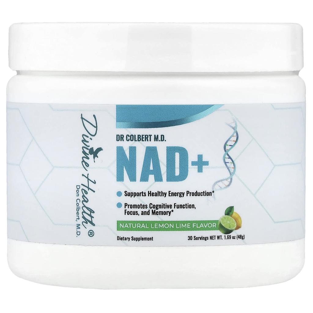 Divine Health Dr. Colbert MD, NAD+, Lemon Lime, 1.69 Oz (48 G)