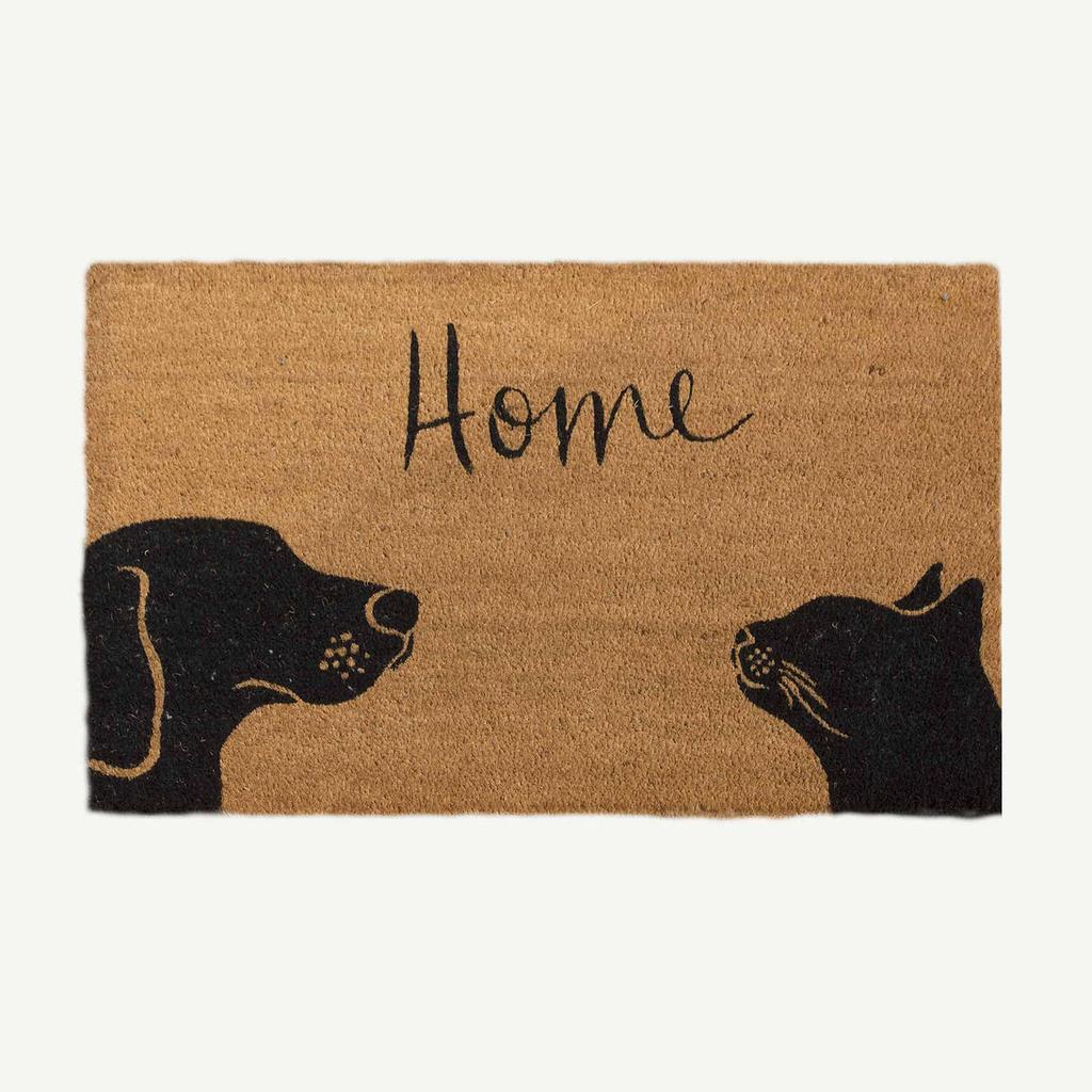 Cat And Dog Rectangular Door Mat Indoor & Outdoor Anti-Slip Carpet Front Door Welcome Mat, Outdoor Porch Cat/Dog Pet Door Mat