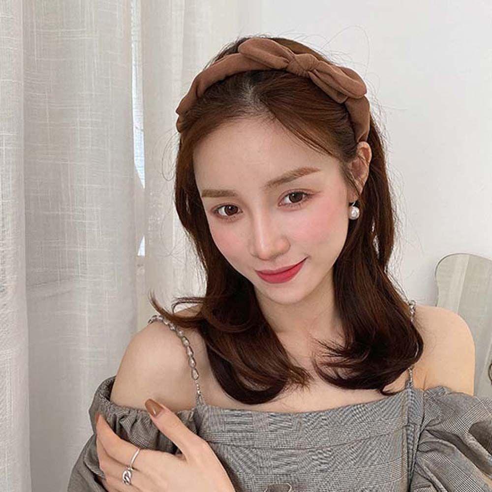 Бархатный бант Тканевый бант Аксессуары для волос Бант Обруч для волос Бант Повязка для волос Корейские повязки на голову Обруч для головы