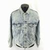 80s Vintage? Denim Jacket Light Blue M 70649-0217 Cotton Logo Buttons(USED)