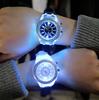 Светящиеся часы Geneva LED Luminous, Часы с инкрустацией бриллиантами, Мужские часы