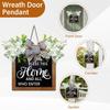 Door Square Sign Hanger Decorations Create a Warm Home Atmosphere Pendant for Home Haunted House Decor