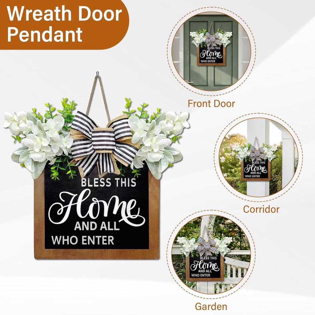 Door Square Sign Hanger Decorations Create a Warm Home Atmosphere Pendant for Home Haunted House Decor