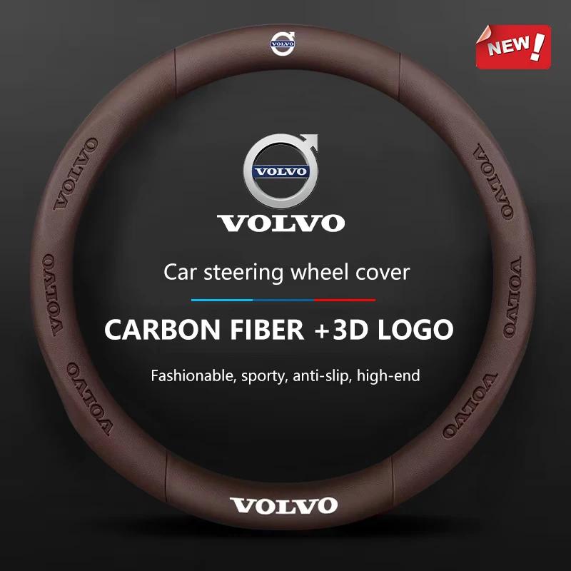 For Volvo For Volvo AWD V60 V40 XC90 S60 XC60 S90 V90 CX70 XC40 C40 C70 EX90 Rdesign Custom Car Steering Wheel Braid Cover 100%