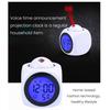 Projection Alarm Clock Digital Display Temperature Display Snooze Function USB/Battery Powered Modern Desk Clock