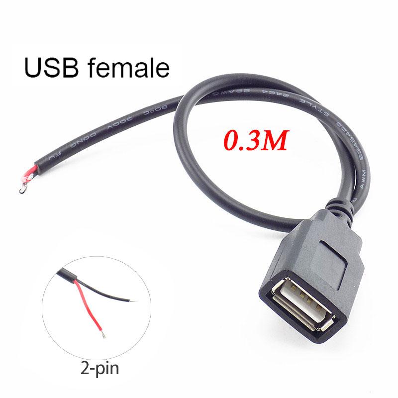 5 шт./лот Micro USB 2.0 A Female Male Jack Удлинительный кабель питания 4 Pin 2 Pin 4 провода DIY Data Line Зарядный шнур