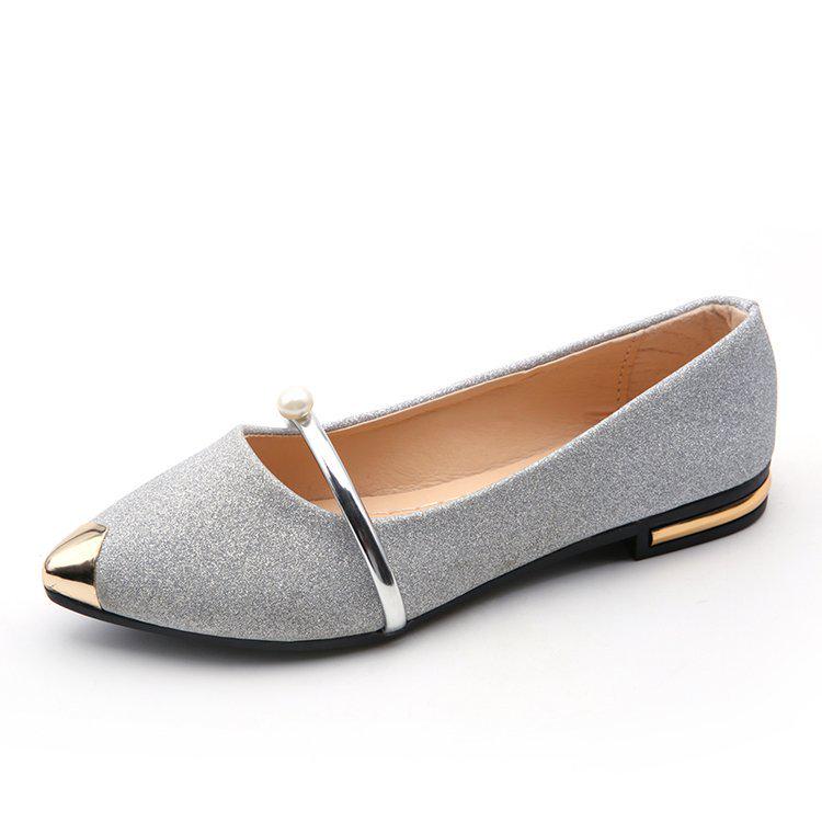 2025 Summer Korean Version of The New Women's Shoes Pointed Flat Shoes Shallow Mouth Single Shoes