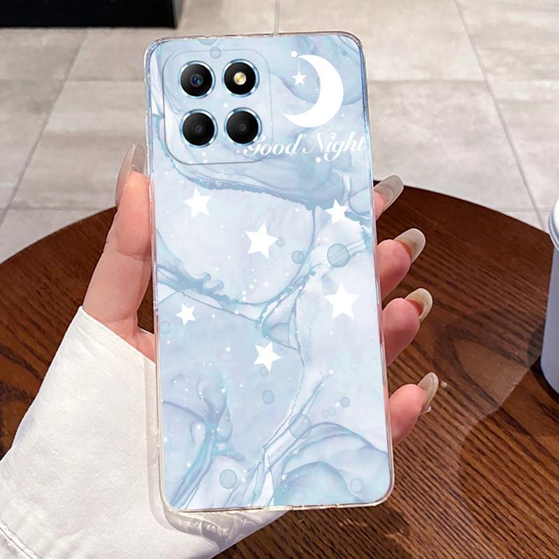 Гелевый чехол для Honor X6 4G/X6S 4G/70 Lite/Play 30M/Honor X8 5G Прозрачный силиконовый мягкий ТПУ задняя крышка Защитный чехол Милый кот