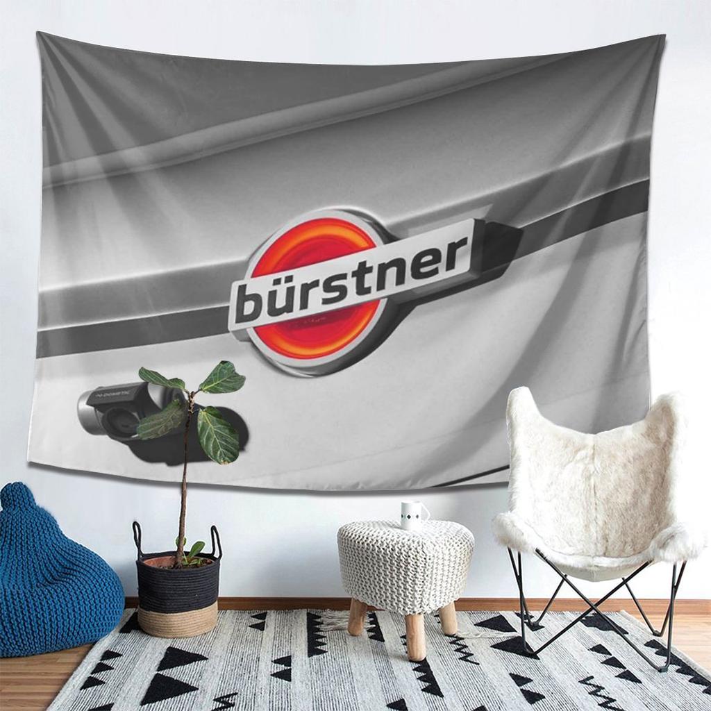 Burstner Logo Tapestry Wall Hanging Aesthetic Home Decoration Tapestries for Dorm Room
