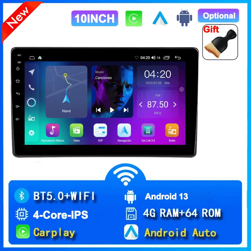 Универсальная 2 Din Android Автомагнитола Автомобильная Мультимедиа Беспроводной Carplay GPS Стерео Для Volkswagen Nissan Hyundai Kia Toyota Для