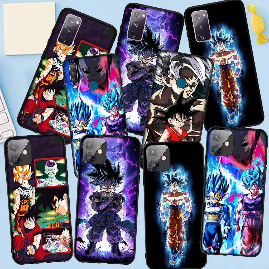 Чехол для телефона Samsung Galaxy S24 S23 iPhone 15 14 Xiaomi Redmi Note 13 12 11 8 10 9 Pro Max X XR OPPO A15 Huawei Comics Dragon Ball Goku DragonBall