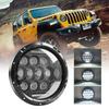 Автомобильная 7-дюймовая светодиодная фара Hi/Low H4 Halo Angle Eyes DRL для Jeep JK TJ OffRoad Defender Hummer 4x4 Suzuki Samurai фара
