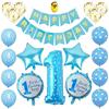 First 1st Birthday Number 1 Baby Kids Boys Girls Balloons Party Decoration Set