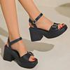 Женские босоножки на танкетке с застежкой-молнией Fish Mouth Platform High Heels Slope Sandals Women Shoes Женские босоножки на платформе с застежкой-молнией Zapatillas Mujer