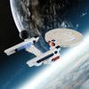 Gobricks MOC Космический межзвездный военный корабль США. Enterprise NCC-1701 Строительные блоки Трек Космические корабли Головоломки Кирпичи своими руками для детей