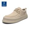 2025 прямая поставка мужская обувь осень новая флип мех повседневная обувь на платформе дышащая трендовая шнуровка низкий верх