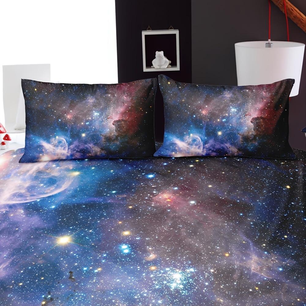 Комплект постельного белья Cosmic Galaxy, комплект из трех предметов «Сияющие звезды», «Звездное небо», комплект из трех предметов «Галактика»